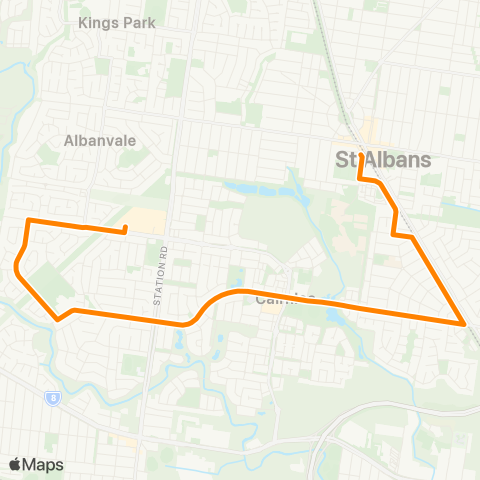 Others Brimbank Central SC - St Albans Station map