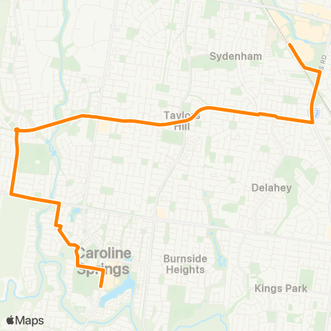 Others Caroline Springs - Watergardens Station map