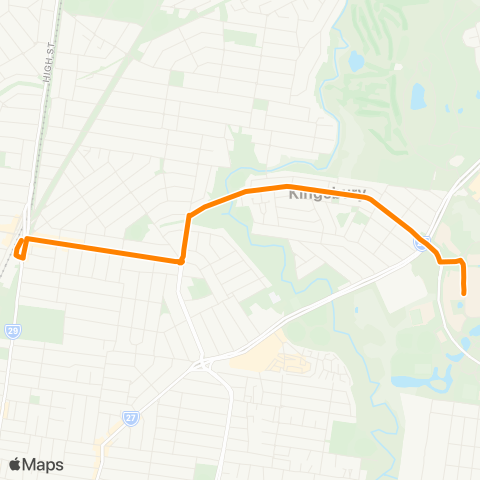 Others Reservoir - La Trobe University map