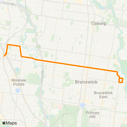 Others Essendon - East Brunswick map