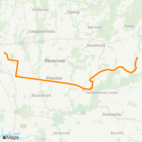 Others Eltham - Glenroy map