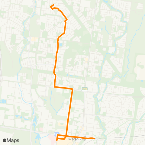 Others Wollert - Epping Station map