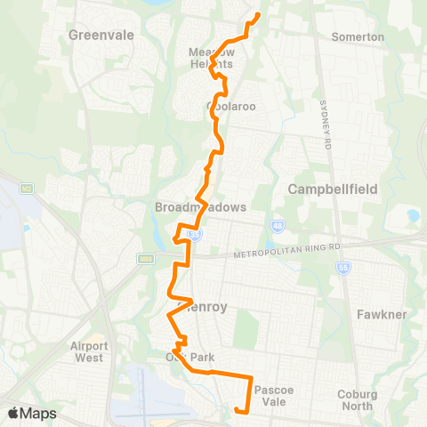 Others Roxburgh Park - Pascoe Vale map