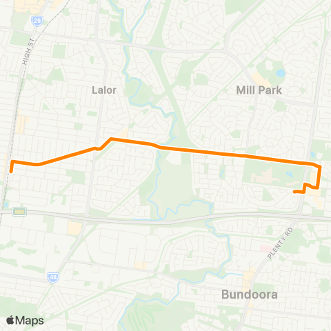 Others Thomastown - Bundoora RMIT map