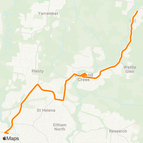 Others Hurstbridge - Greensborough map