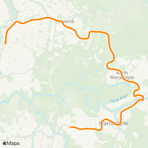 Others Eltham - Warrandyte map