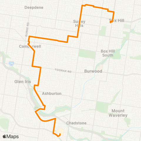 Others Box Hill - Chadstone SC map