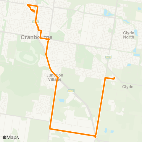 Others Clyde - Cranbourne Station map