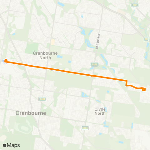 Others Merinda Park Station - Clyde North map