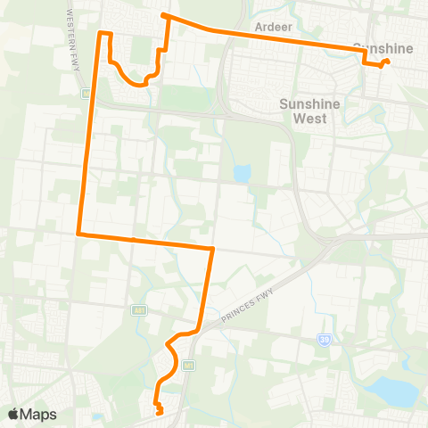 Others Laverton Station - Sunshine Station map