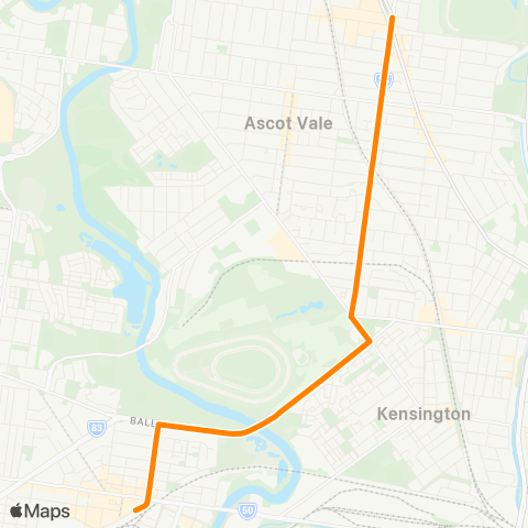 Others Footscray Station - Moonee Ponds map