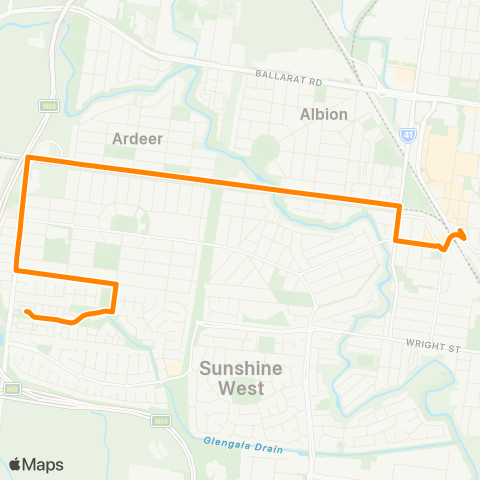 Others Sunshine West - Sunshine Station map