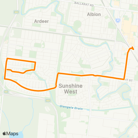 Others Sunshine West - Sunshine Station map