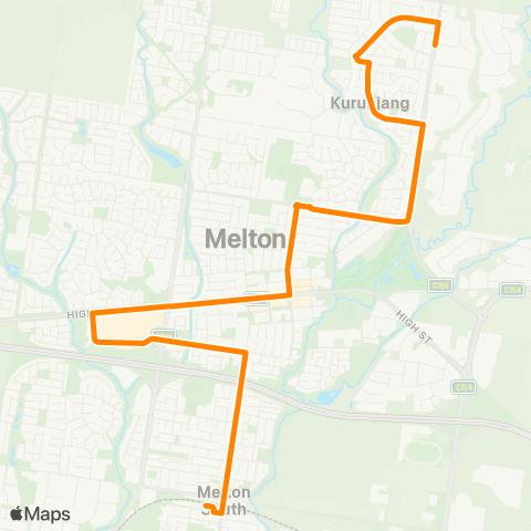 Others Kurunjang - Melton Station map