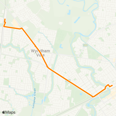 Others Wyndham Vale Station - Werribee Station map