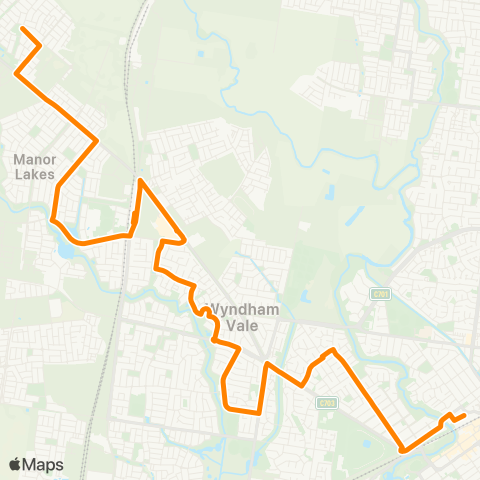 Others Manor Lakes - Werribee Station map