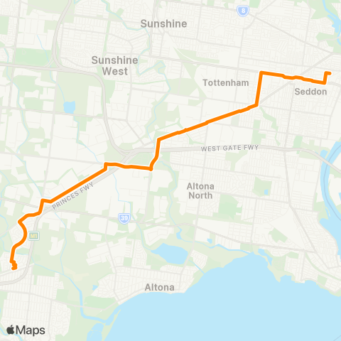 Others Laverton Station - Footscray map