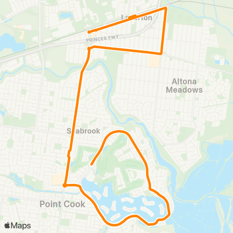 Others Sanctuary Lakes - Laverton Station map