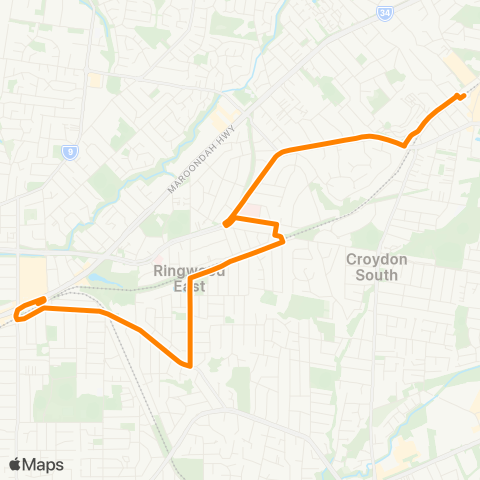 Others Croydon Station - Ringwood Station map