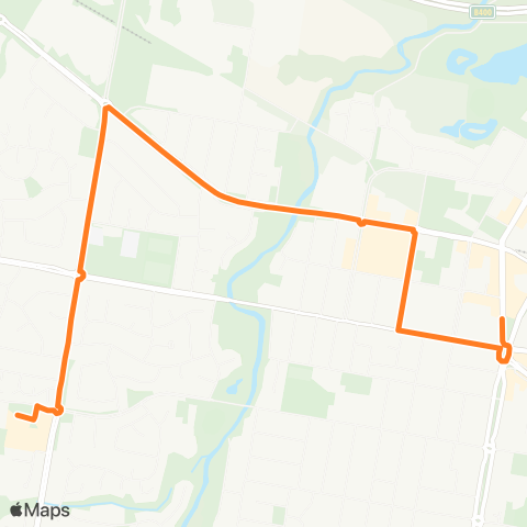 Victoria Regional Bus Wodonga Via Wodonga map