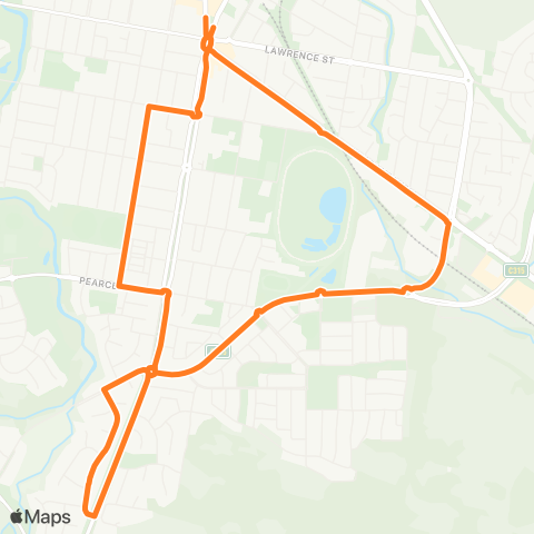 Victoria Regional Bus South Wodonga Via South Wodonga map