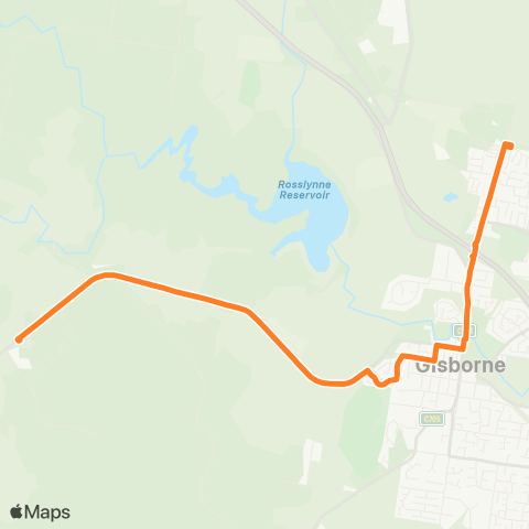 Victoria Regional Bus Bullengarook CFA - Gisborne Via Bullengarook CFA map