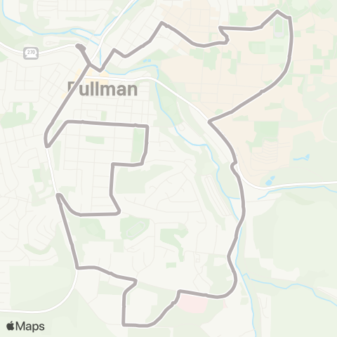 Pullman Transit Silver map