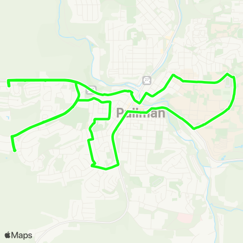 Pullman Transit Paradise map