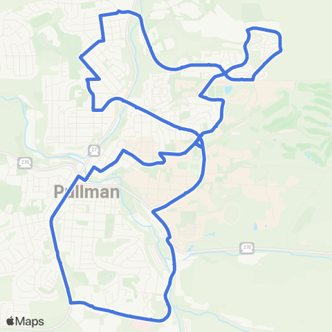 Pullman Transit Wheat map