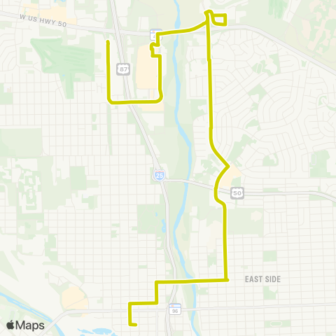 Pueblo Transit North Shopping map