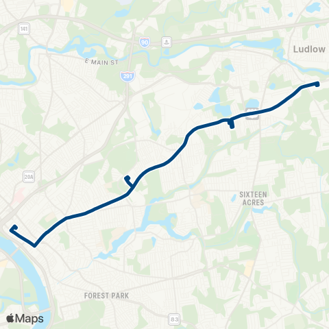 PVTA Wilbraham Big Y-State St-Boston Rd map