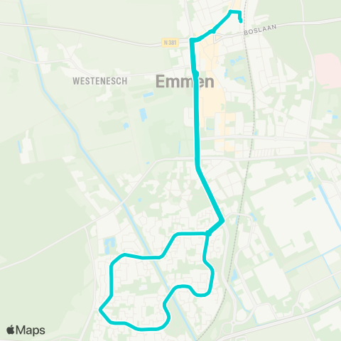 Qbuzz Emmen Bargeres map