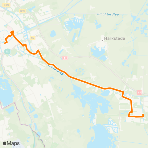 Qbuzz Groningen - Hoogezand map