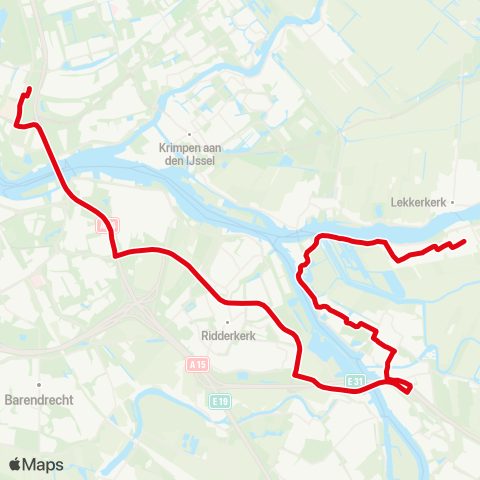 R-net R'dam Kral. Zoom - Alblasserdam - Nieuw-Lekkerland map