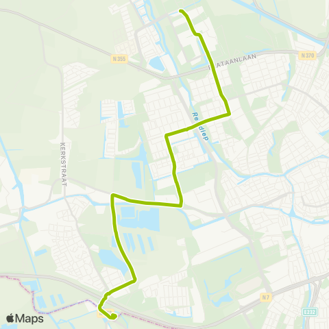 Qbuzz P+R Hoogkerk - Groningen Zernike map