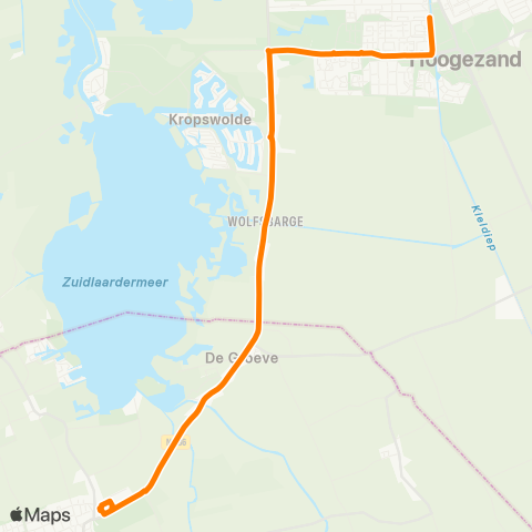 Qbuzz EVENEMENT: Hoogezand - Assen Zuidlaardermarkt map