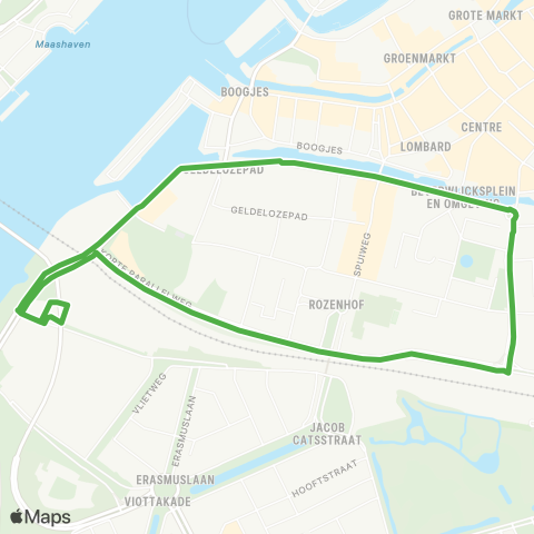 Qbuzz Parkeerpendel Dordrecht Centrum map