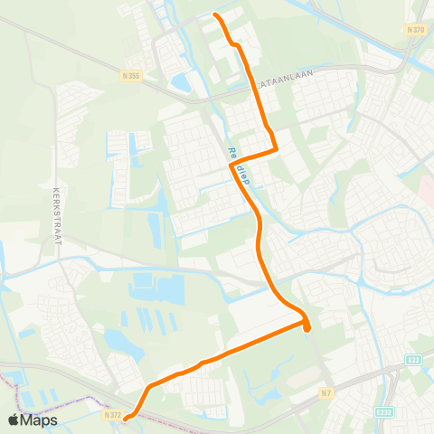 Qbuzz P+R Hoogkerk - Zernike Noord map