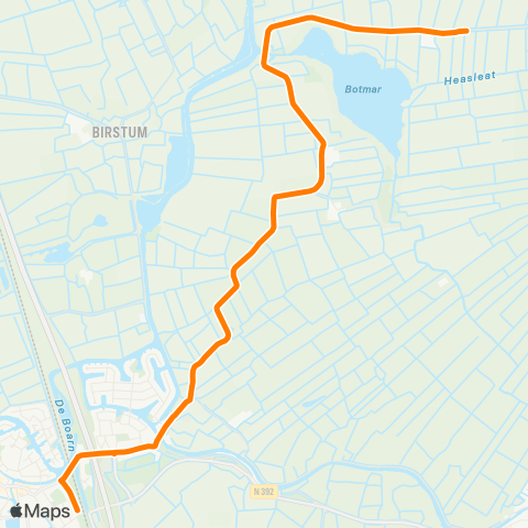 Qbuzz Opstapper Goëngahuizen - Akkrum map