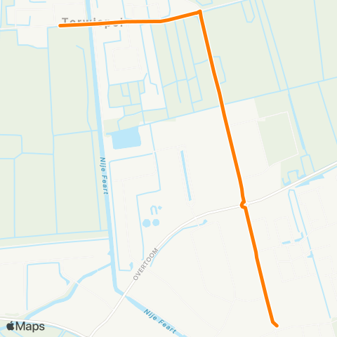 Qbuzz Opstapper Terwispel - Gorredijk map