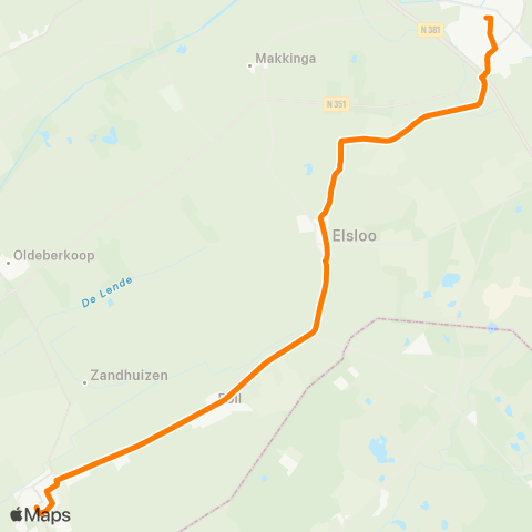 Qbuzz Opstapper Noordwolde - Oosterwolde map