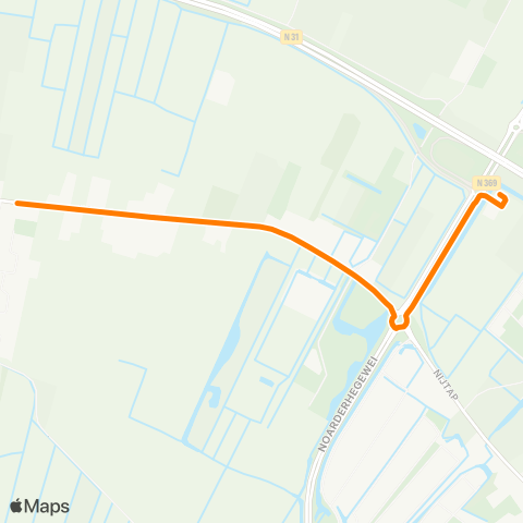 Qbuzz Opstapper Opeinde - Drachten Carpool Noord map