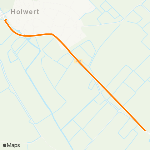 Qbuzz Opstapper Waaxens - Holwert map