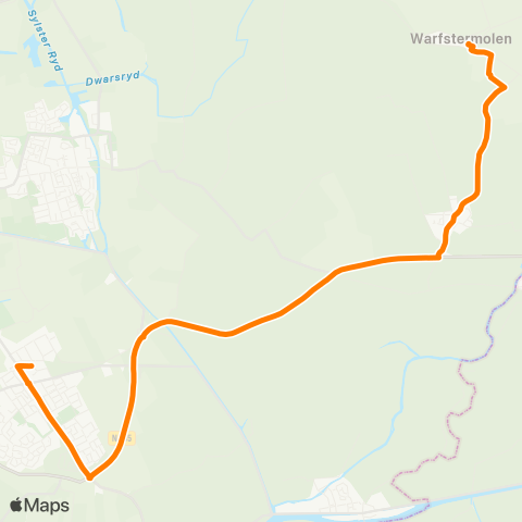 Qbuzz Opstapper Warfstermolen - Buitenpost map