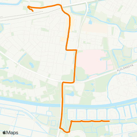 Qbuzz Opstapper Goutum - Leeuwarden map