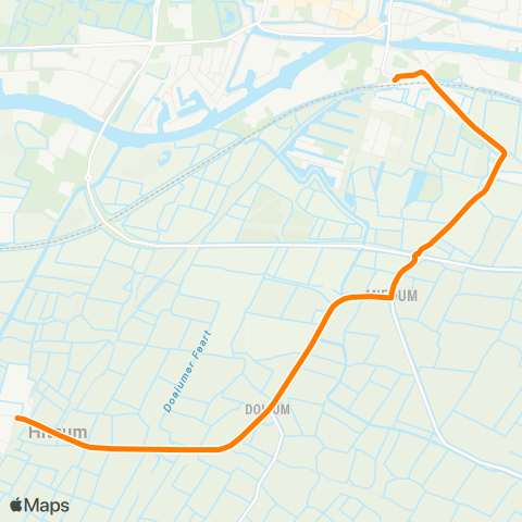 Qbuzz Opstapper Hitzum - Franeker station map