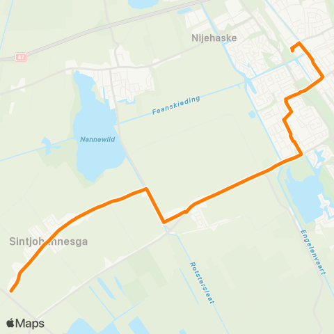 Qbuzz Opstapper Rotsterhaule - Heerenveen map