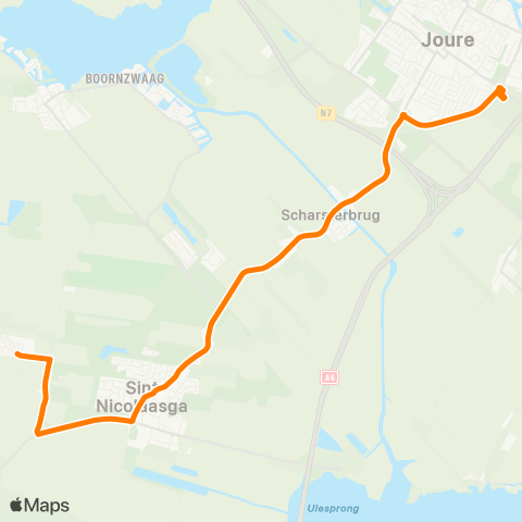 Qbuzz Opstapper Idskenhuizen - Joure map