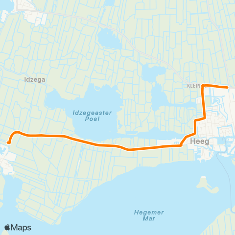 Qbuzz Opstapper Gaastmeer - Heeg map