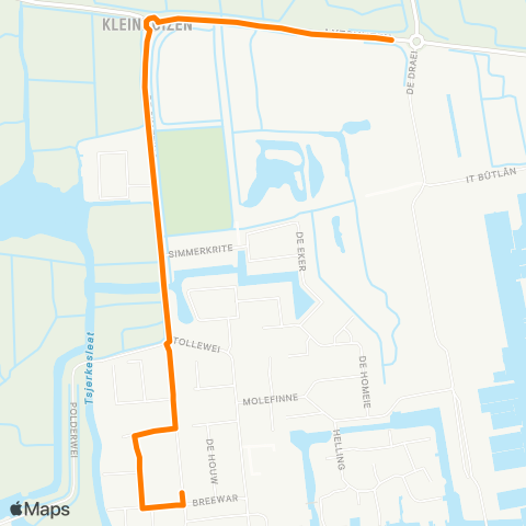 Qbuzz Opstapper De Skatting - Industrieterrein map